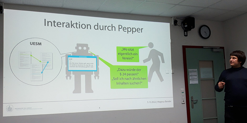 Pepper Roboter nutzt SCD-Verfahren